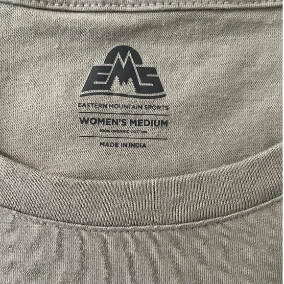 Eastern Mountain Sports T-shit Gray Women's Medium NWT - Picture 5 of 5